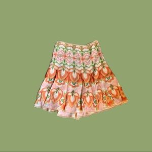 fairycore floral skirt